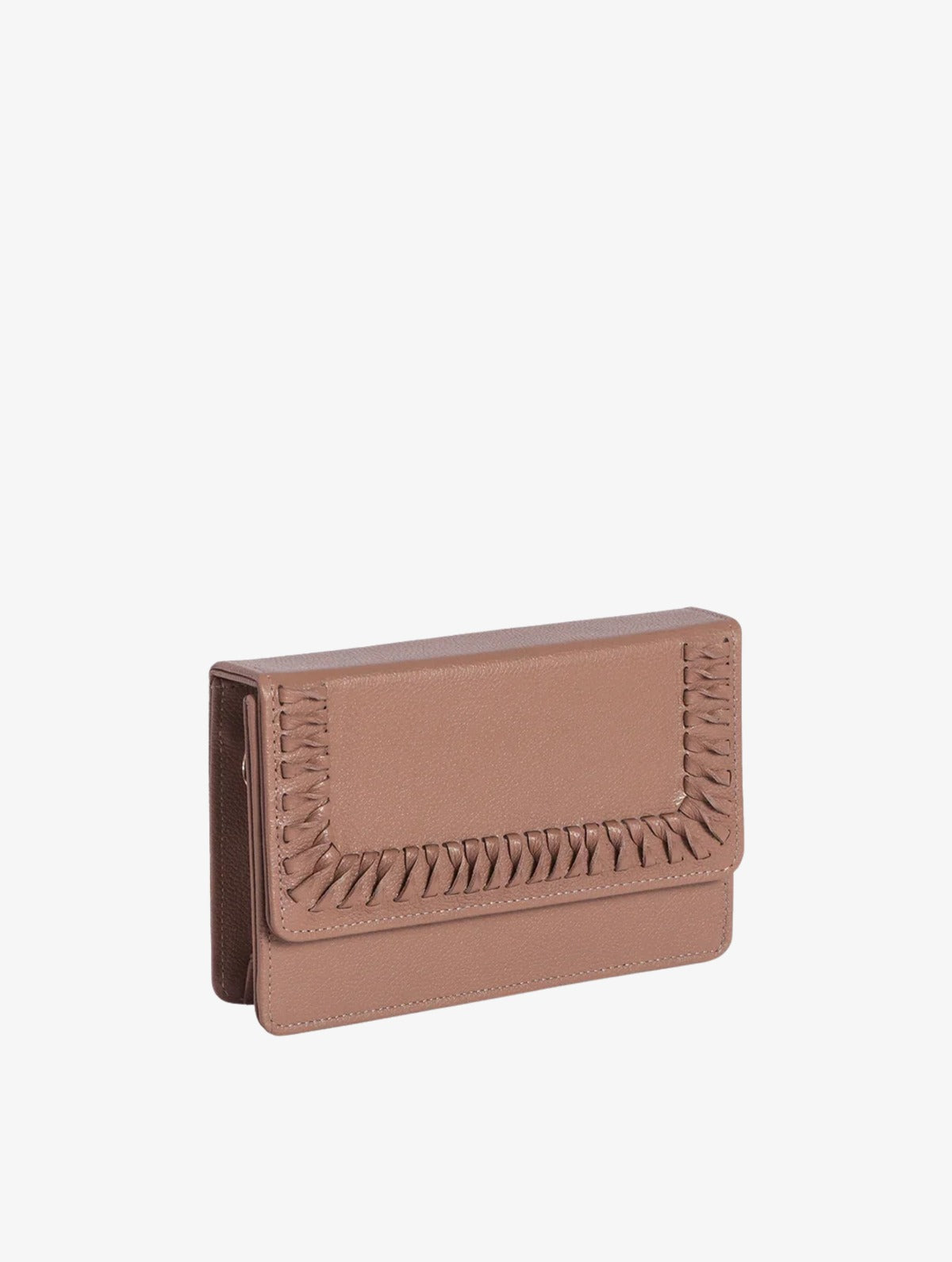 Real Belt Bag Almond, belt bag de cuero hecha a mano, Bibiana Hernández