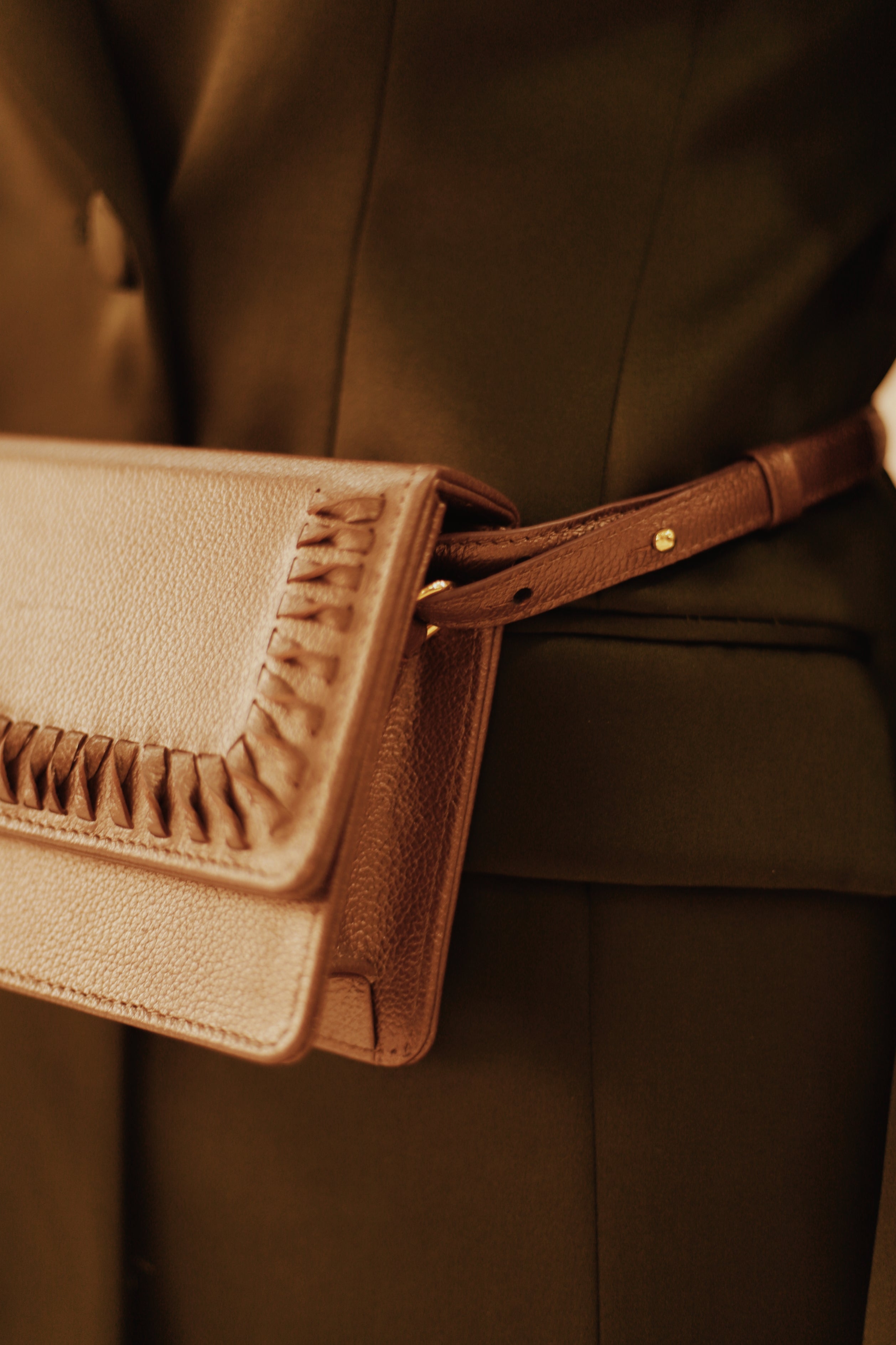 REAL BELT BAG BRONZE