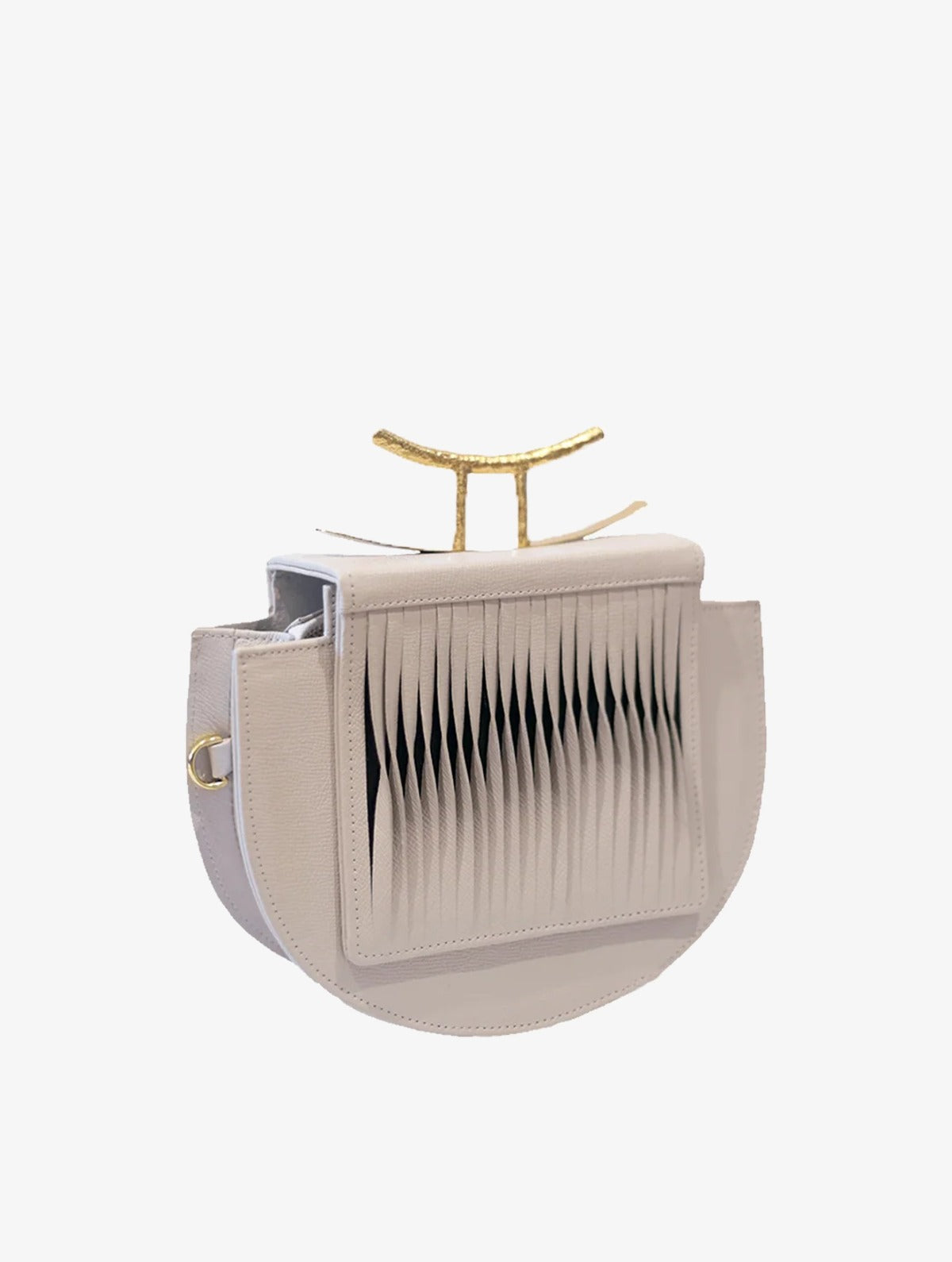Sagrada Bag Ivory, bolso de cuero hecho a mano, Bibiana Hernández