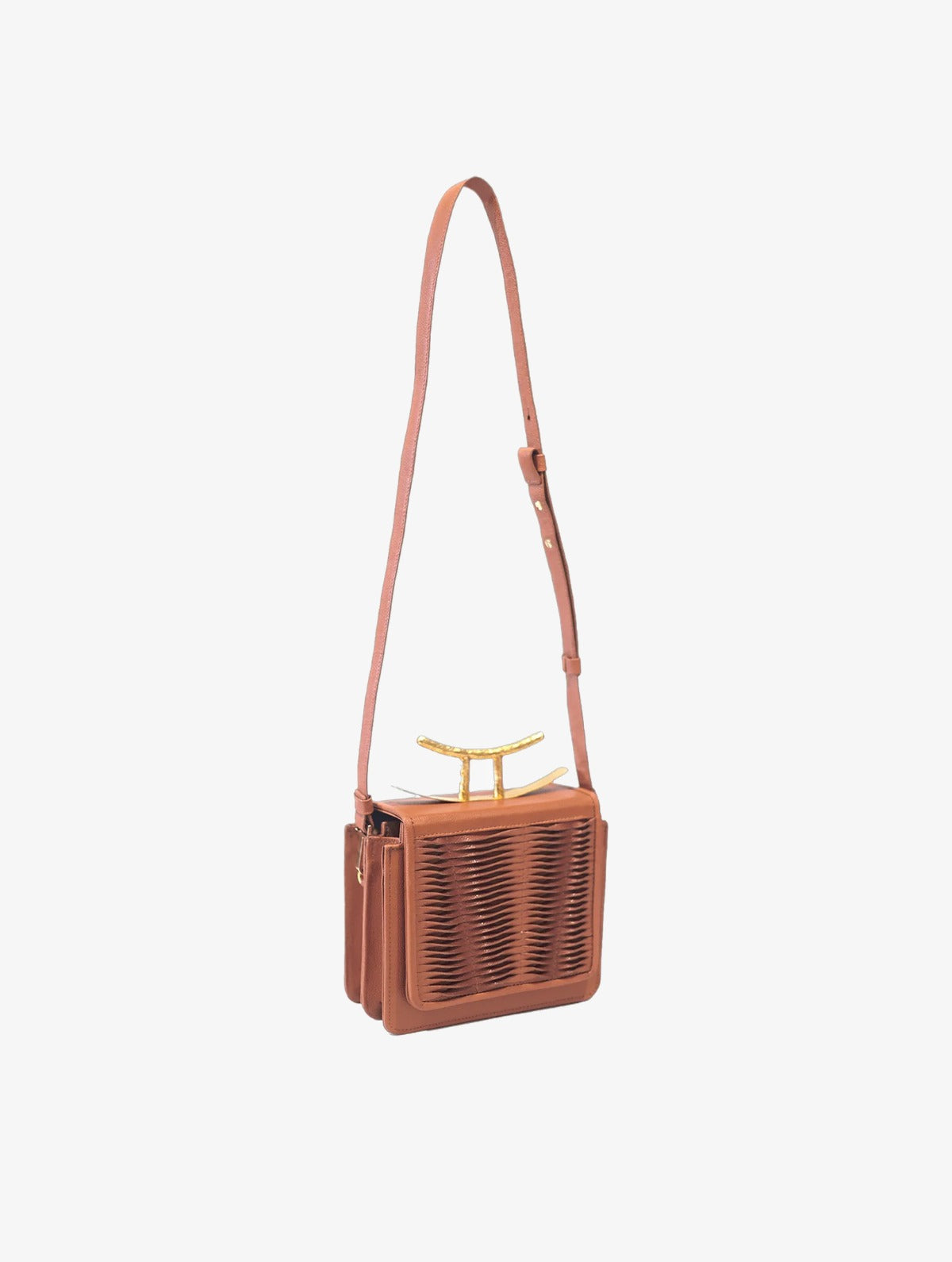 Zenú Bag Terracota, bolso de cuero hecho a mano, Bibiana Hernández · foto 2