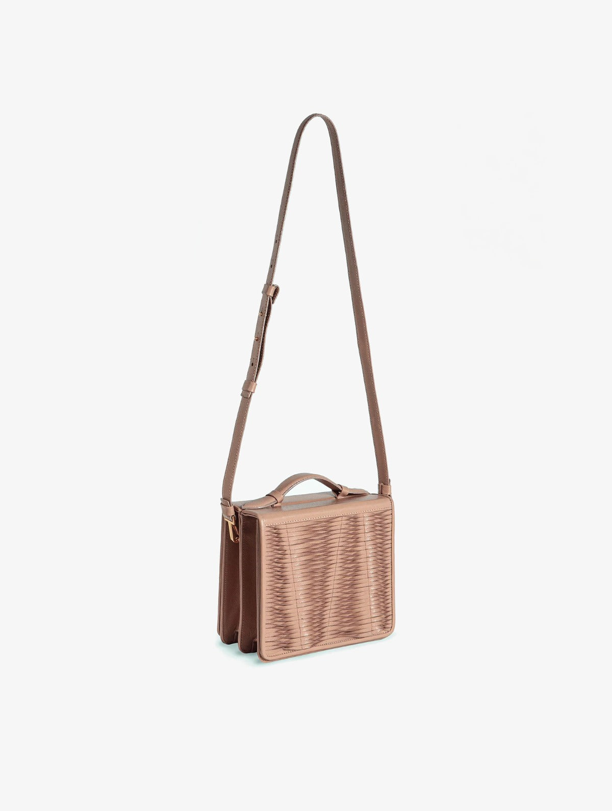 Barichara Bag Almond, bolso de cuero hecho a mano, Bibiana Hernández · foto 2