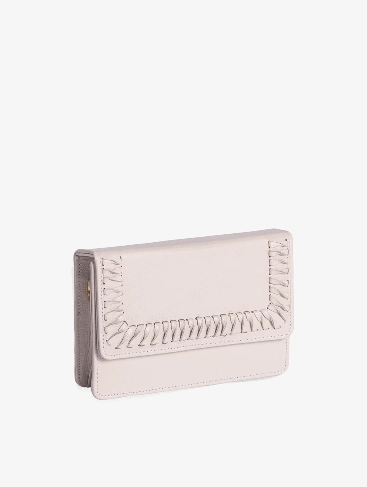 Real Belt Bag White, belt bag de cuero hecha a mano, Bibiana Hernández