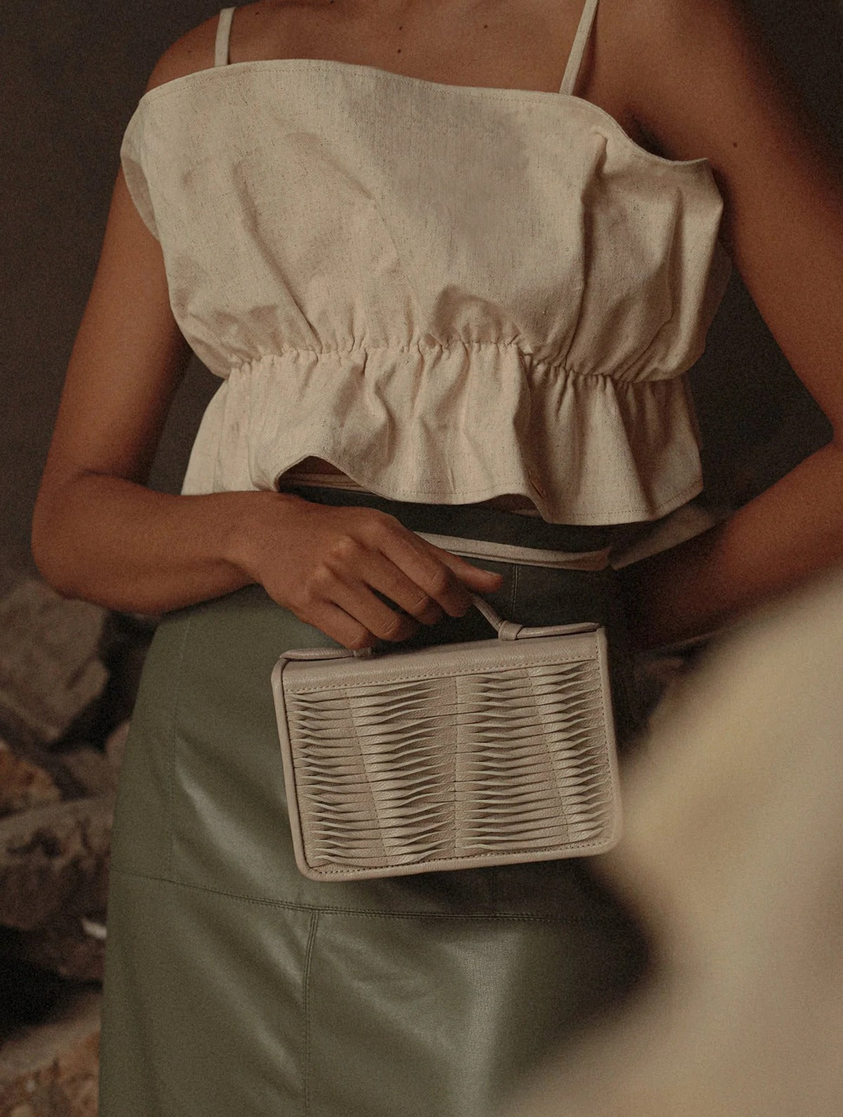 Sierra Bag White, bolso de cuero hecho a mano, Bibiana Hernández · foto 2
