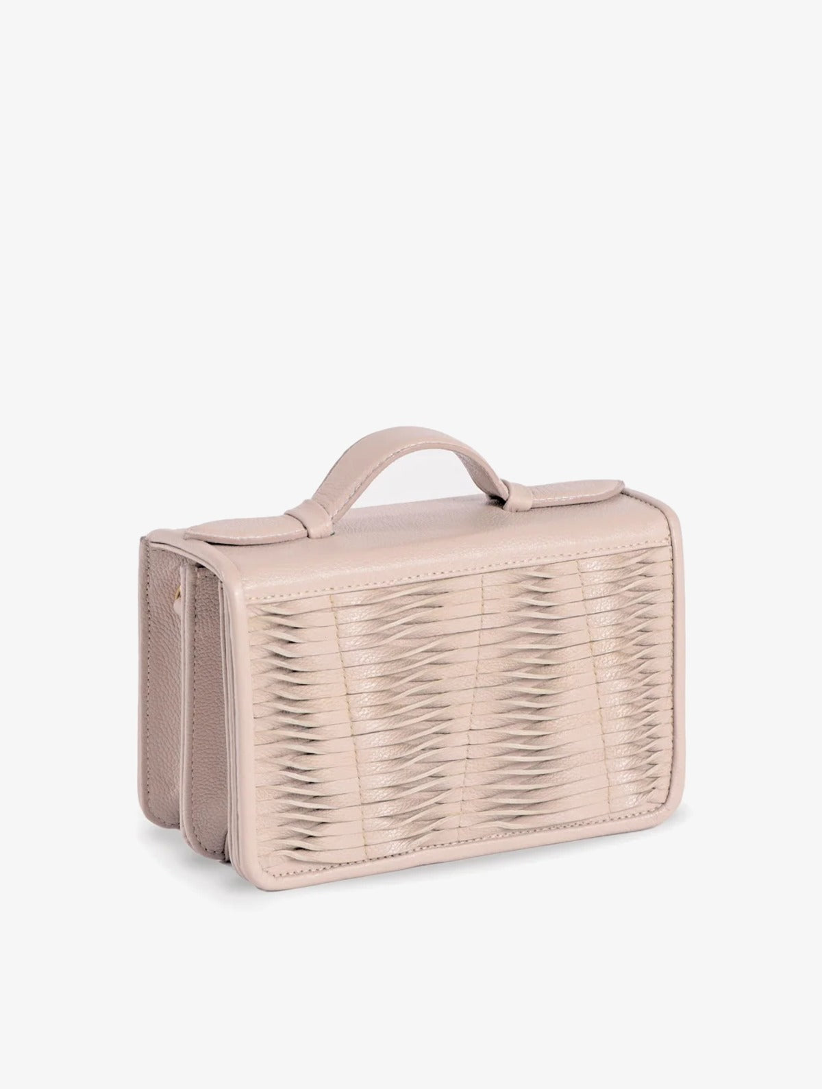 Sierra Bag White, bolso de cuero hecho a mano, Bibiana Hernández