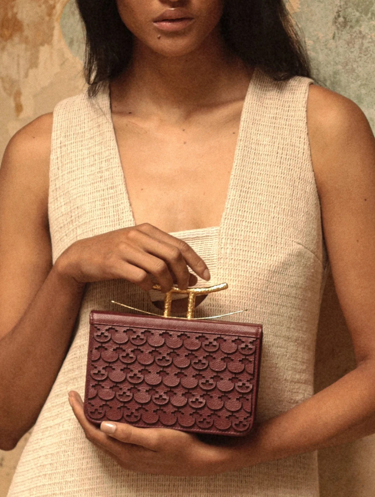 Tairona Bag, bolso de cuero hecho a mano, Bibiana Hernández · foto 2