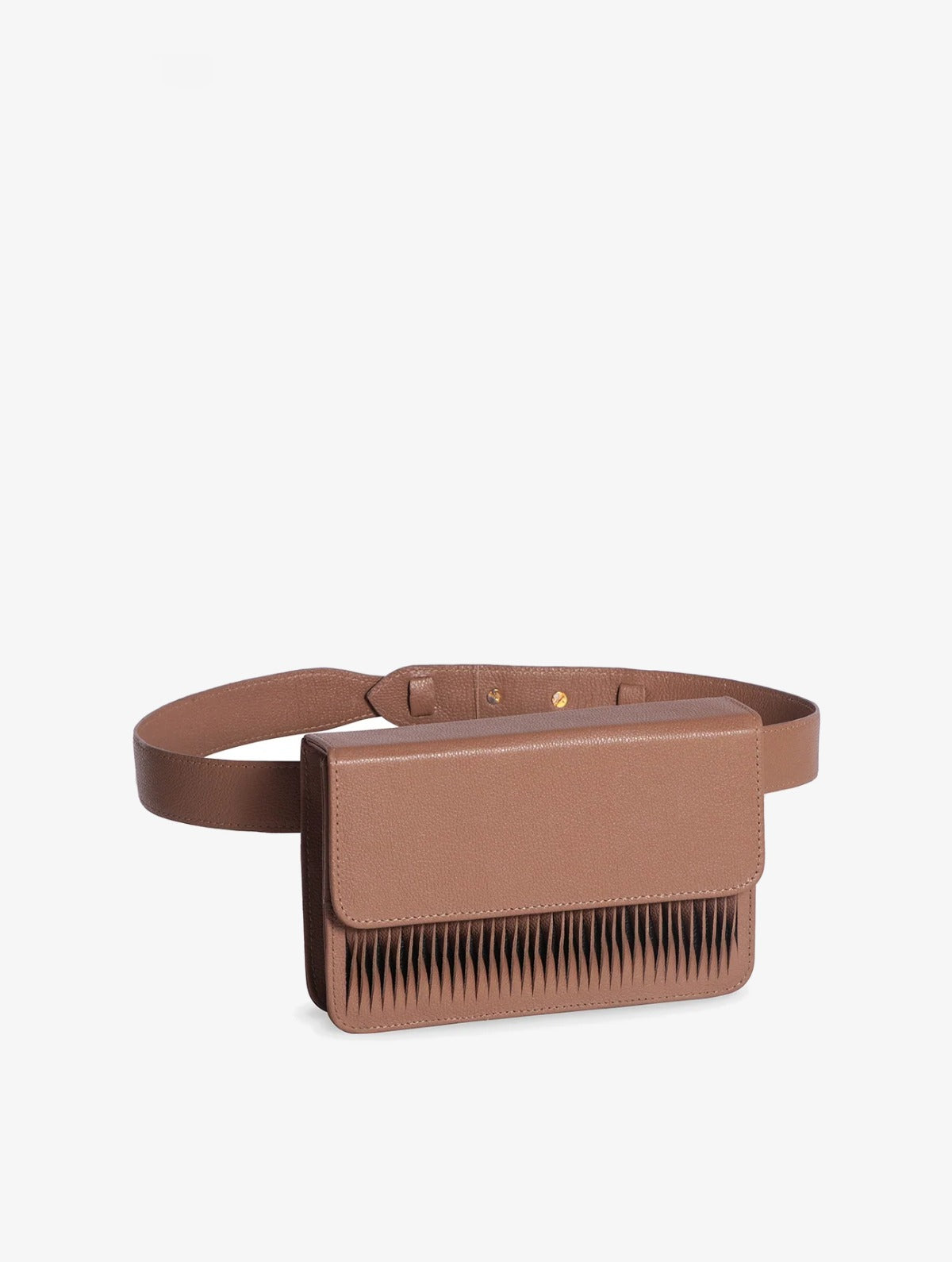 Tapia Belt Bag, belt bag de cuero hecha a mano, Bibiana Hernández