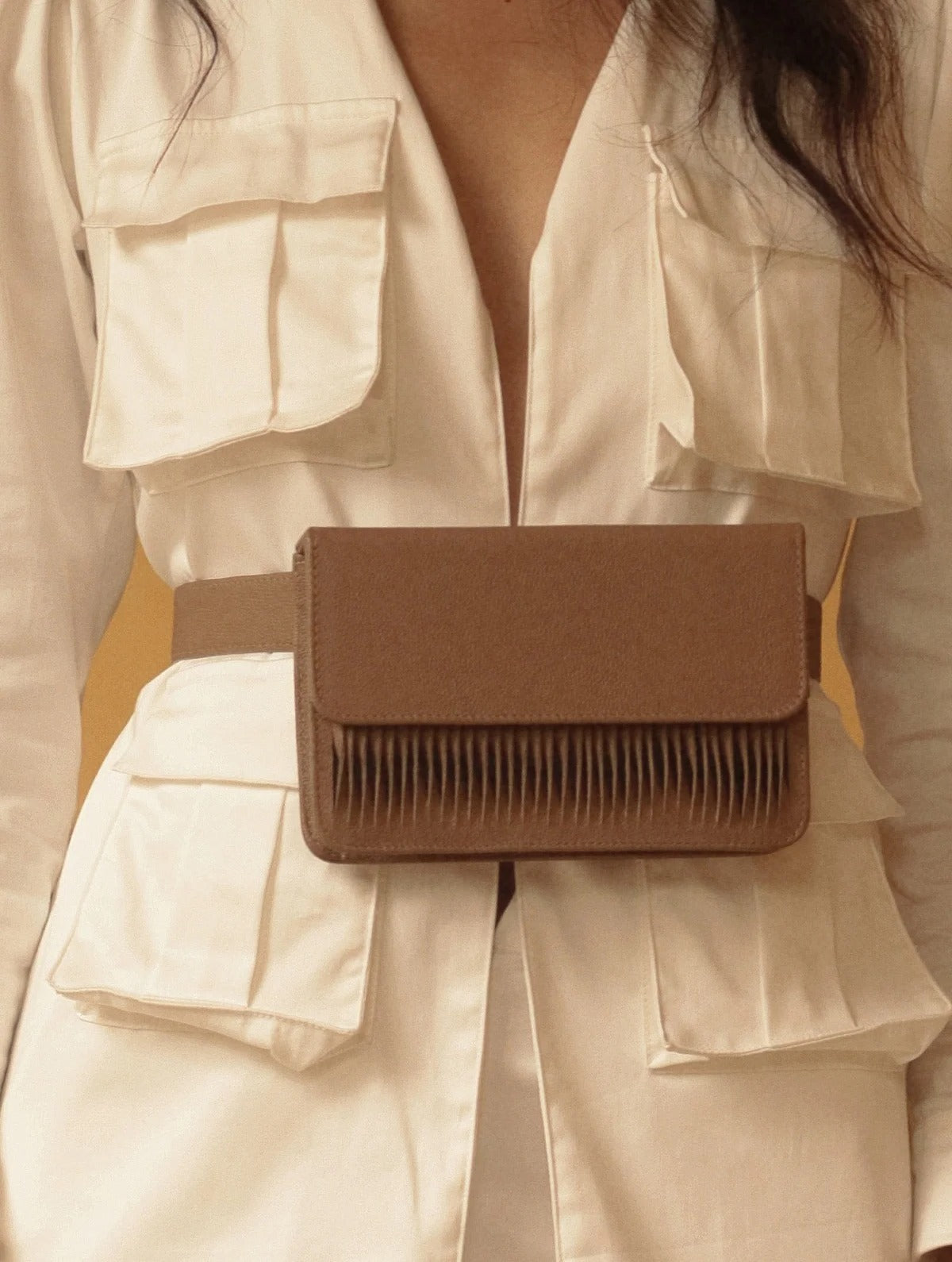 Tapia Belt Bag, belt bag de cuero hecha a mano, Bibiana Hernández · foto 2