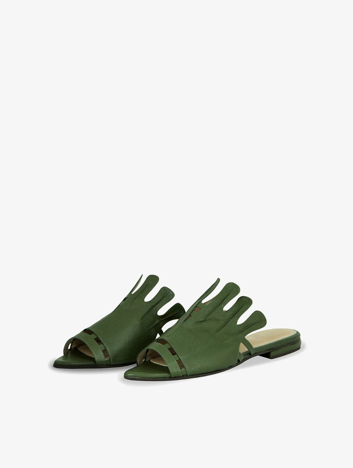 Gaudí Shoes Olive, zapatos de cuero hechos a mano, Bibiana Hernández · foto 2