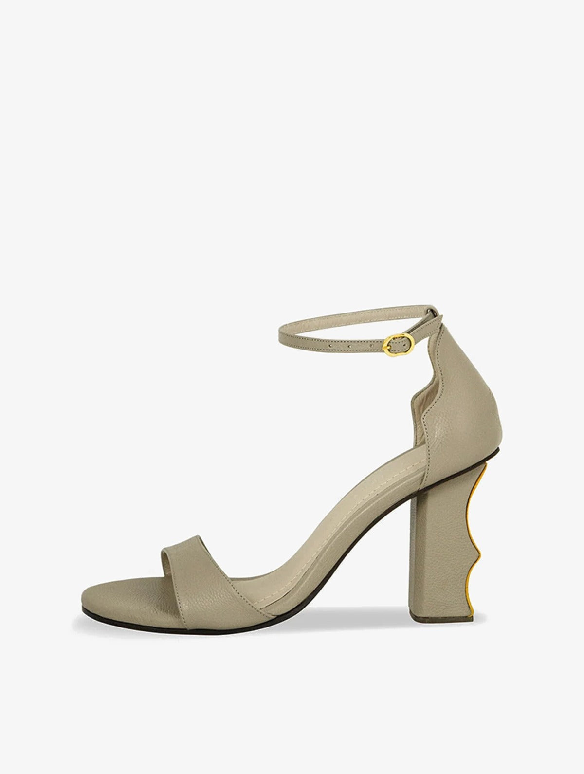 Zellige Shoes, sandalias de tacón en cuero hechas a mano, Bibiana Hernández