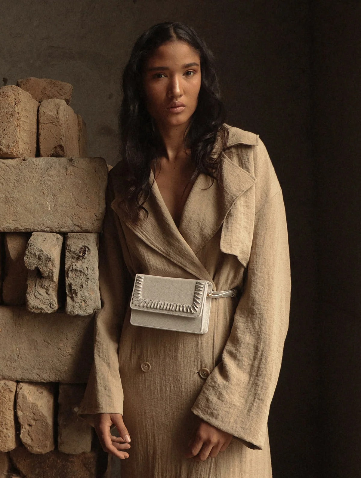 Real Belt Bag White, belt bag de cuero hecha a mano, Bibiana Hernández · foto 2